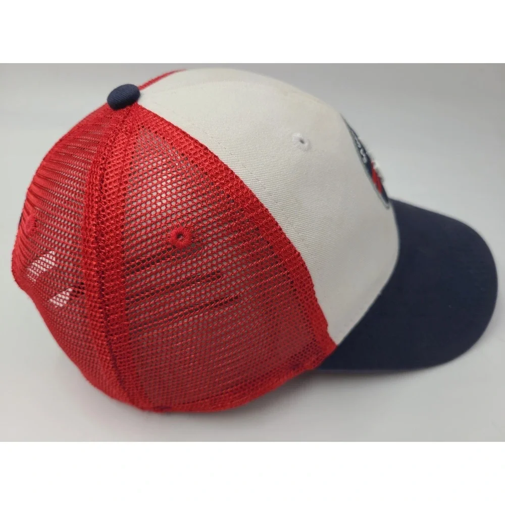 Sauce Hockey Mesh Trucker Snapback Hat Cap Maple Leaf Logo Casual Men Women‎ RWB